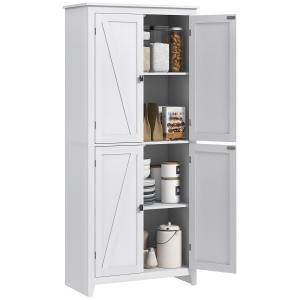 HOMCOM Mobile Cucina a 4 Ante con Mensole Regolabili e Base…