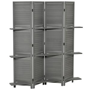 HOMCOM Separatore Ambienti Interno a 4 Pannelli 160 x 170 c…