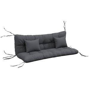 Outsunny Set 4 Cuscini da Giardino per Schienale e Seduta c…