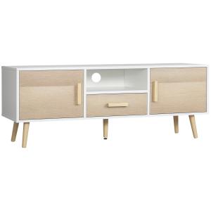 HOMCOM Mobile TV Basso per TV fino a 46" con Ripiano Aperto…