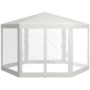 Outsunny Gazebo da Giardino Esagonale con Doppio Ingresso,…