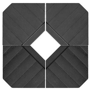 Outsunny Set 4 Mattonelle Base per Ombrellone a Braccio Rie…