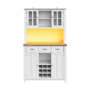 Mobile alto per cucina con illuminazione LED, 106×40×179,5…