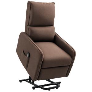 HOMCOM Poltrona Alzapersona Elettrica Reclinabile con Telec…