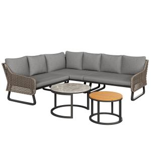 Set di mobili da giardino per 6-7 persone, set lounge da es…