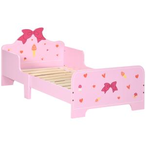 ZONEKIZ Letto per Bambini con Sponde e Fantasia a Fiocchi e…