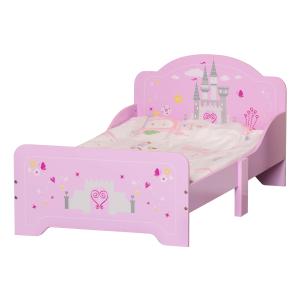 HOMCOM Letto per Bambini con Spondine di Sicurezza in Legno…