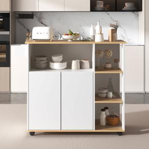 Carrello da cucina moderno e minimalista con mobile da cuci…