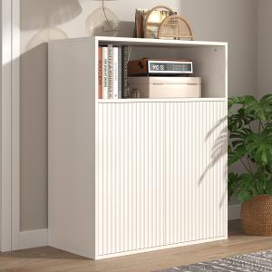 Credenza con due ante magnetiche, mobile multifunzionale pe…