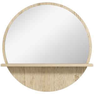 kleankin Specchio Bagno Rotondo in Truciolato e Vetro con R…