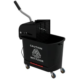 HOMCOM Carrello per Pulizie in Plastica PP da 20L con Secch…