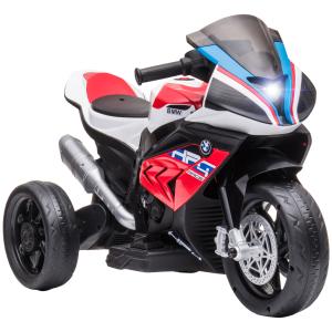 HOMCOM Moto per Bambini 18-60 Mesi Modello BMW HP4 con Fari…