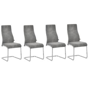 HOMCOM Set da 4 sedie a dondolo da pranzo 4 pezzi sedia da…