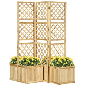 Outsunny Paravento, Schermatura per Giardino, triplo pieghe…
