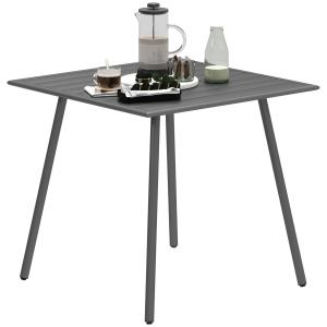 Outsunny Tavolo da pranzo da giardino per 6 persone con pia…