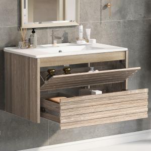 Mobile sospeso per lavabo 75,6 cm di lunghezza, con lavabo…