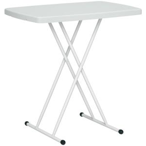 Outsunny Tavolino da Giardino Pieghevole con Altezza Regola…