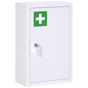 kleankin Armadietto Medicinali a 3 Ripiani in Acciaio Inox…
