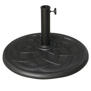 Outsunny Base Ombrellone in Resina 19kg, Decorazioni Elegan…