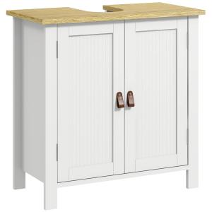 kleankin Mobile Sottolavabo 2 porte scaffale regolabile 2 r…