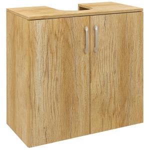 HOMCOM Mobiletto Bagno Sottolavabo Sospeso a 2 Ante con 2 R…