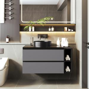 Mobile sospeso per lavabo 80 cm di larghezza, con lavabo in…