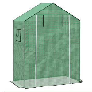 Outsunny Copertura PE per Serra da Giardino con Porta a Cer…