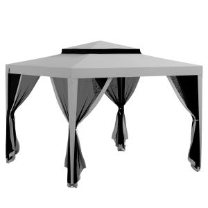 Outsunny Pergola barnum da giardino 3L x 3l m con 4 zanzari…