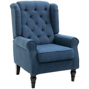 HOMCOM Poltrona per Salotto in Stile Francese con Seduta Im…