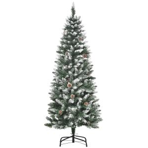 HOMCOM Albero di Natale Innevato da 150 cm con 464 Rami e 2…