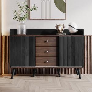 Credenza Moderna in Legno con 2 Ante e 3 Cassetti, per Sogg…