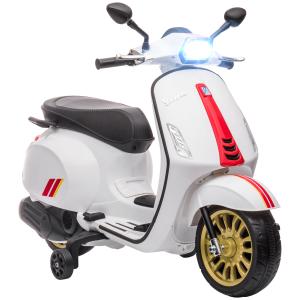 AIYAPLAY Moto Elettrica per Bambini a Licenza Vespa con Rot…