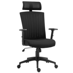 Vinsetto Sedia da Ufficio Ergonomica con Poggiatesta e Supp…