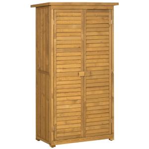 Outsunny Casetta in Legno da Giardino con Tetto Impermeabil…