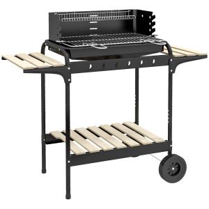 Outsunny Barbecue a Carbonella ad Altezza Regolabile con 3…