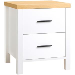 HOMCOM Mobile Multiuso, Comodino Salvaspazio con 2 Cassetti…