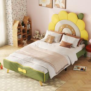 Letto per bambini a forma di girasole, senza materasso,90×2…