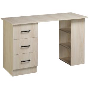 HOMCOM Scrivania Porta PC con 3 Cassetti e 3 Ripiani, Scriv…