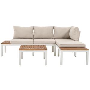 Set di mobili da giardino, con 2x divani a due posti, 2x ta…