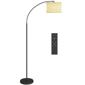 HOMCOM Lampada da Terra LED Regolabile con Telecomando, 11…