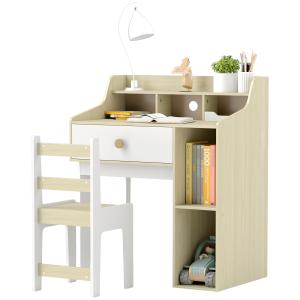 AIYAPLAY Set Scrivania per Bambini e Sedia in Legno con Sca…