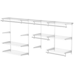 HOMCOM Organizer in Acciaio Montato a Muro con 9 Ripiani Re…