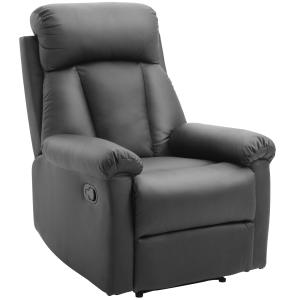 HOMCOM Poltrona Reclinabile Imbottita Ergonomica con Poggia…