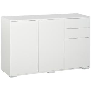 HOMCOM Buffet mobile portaoggetti 2 cassetti scorrevoli 3 p…