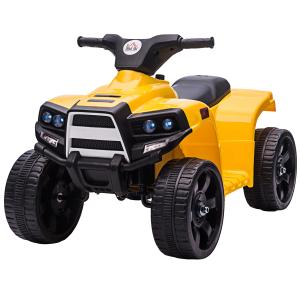 HOMCOM Quad ATV Elettrico Bambini 6V, Fari, Clacson, Sicuro…