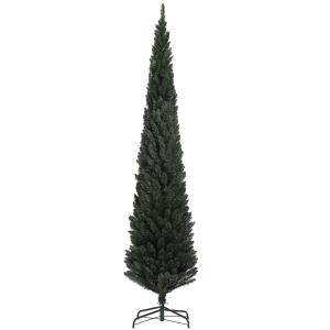 HOMCOM Albero di Natale Slim Alto 225 cm Salvaspazio con 53…