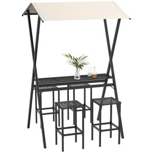 Outsunny Set di mobili da bar per esterni, design in rattan…