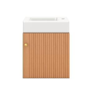 Mobiletto bagno salvaspazio con lavabo e armadietto, mobile…