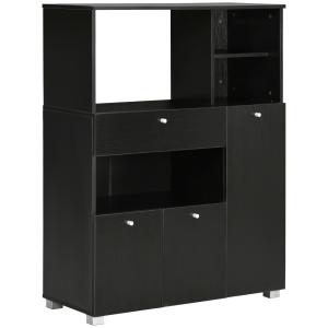 HOMCOM Credenza da Cucina in Legno per Microonde con Armadi…