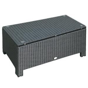 Outsunny Ousunny Tavolino da Esterni in Rattan PE con Piano…